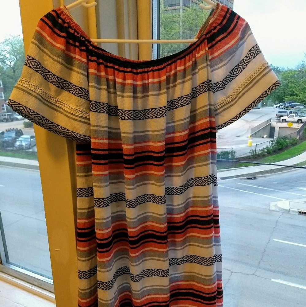 Off the shoulder summer dress/coverup